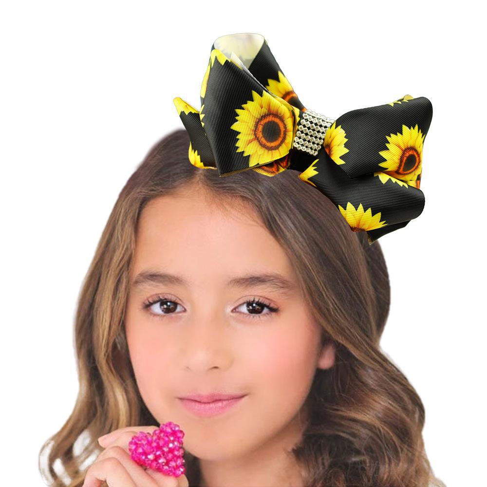 6 Inches Leopard Printing Hair Bows for Girls Accessories Cute Butterfly Hair Clips for Kids Stylish Bobby Pins Hair Children
