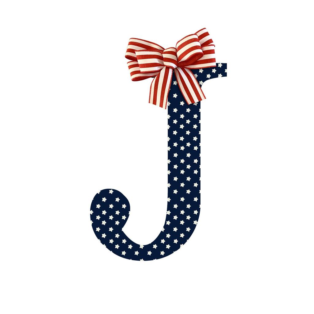 26 Letter House Sign 4th Independence Day Wooden House Sign Decoration