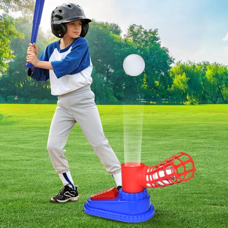 Children Sports Baseball Ball Set Toys Adjustable Automatic Pitching Baseball Machine Toy Parent-child Interaction Toy