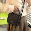 Minimalist Square Underarm bag PU Leather Ladies Shoulder Bag Small Messenger Bag  Girls