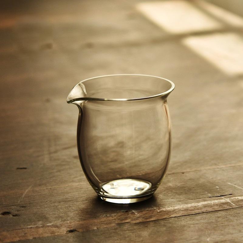 Japanese Style Glass Fair Cup Handmade Kung Fu Tea Pitcher Fair Mug Chahai Tea Cup Set Accessories Teaware