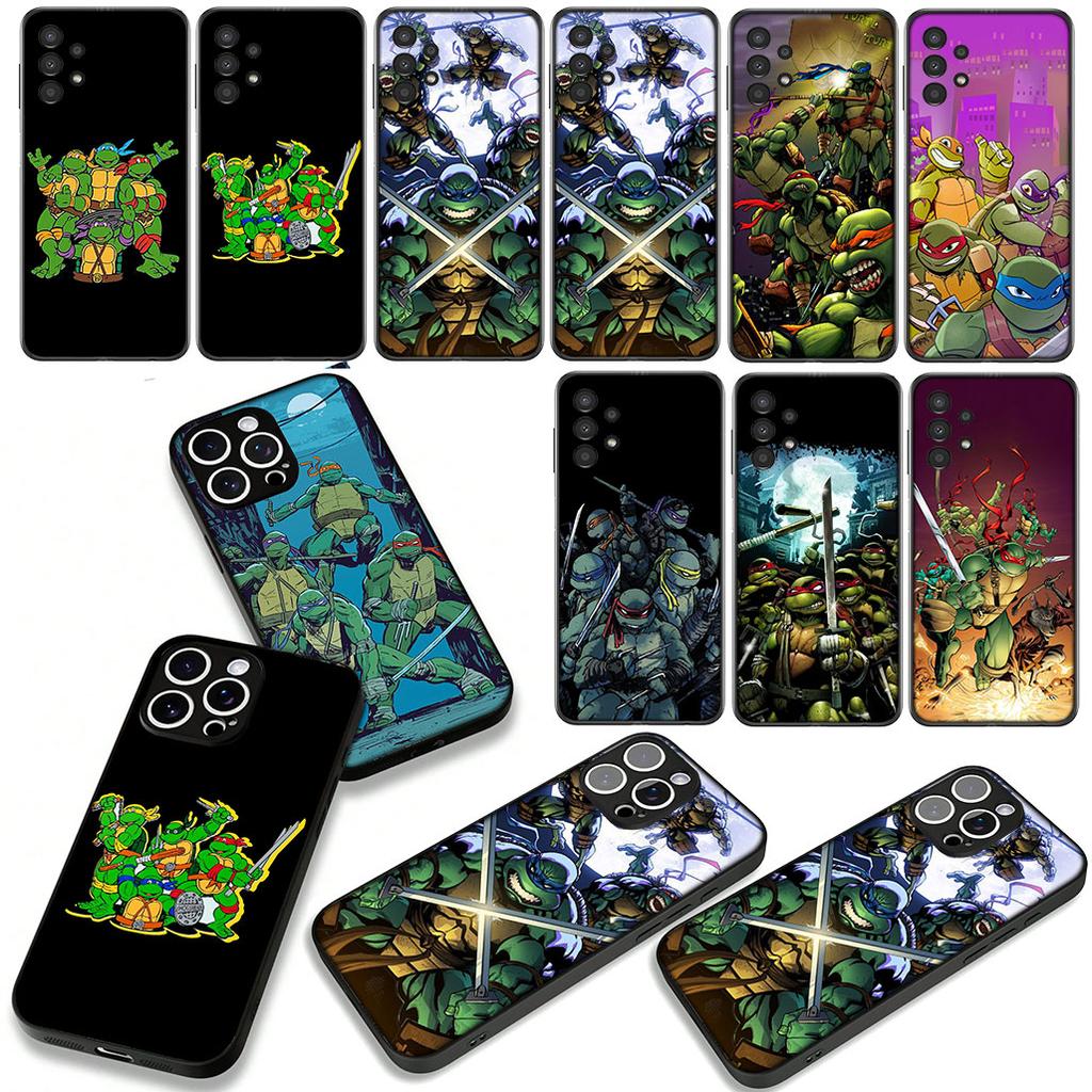 Anime Ninja Cartoon Turtles for Samsung Galaxy A36 A17 A26 A07 A35 A54 A53 A13 A33 A34 S8 S9 S20 S21 FE S10 Plus Phone Case