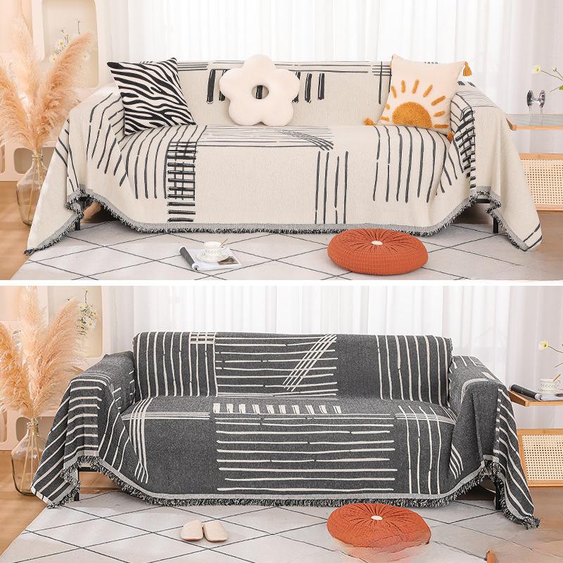 Nordic Ins Chenille Sofa Towel Knitted Bag Cover All-around Double-Sided Available All-Inclusive Sofa Cover Sofa Cover Cloth