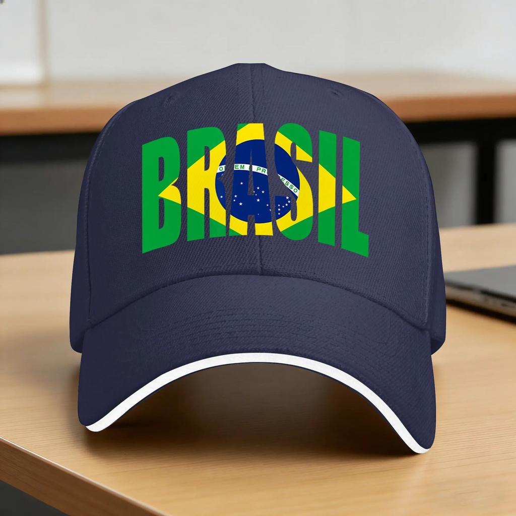 Brazil Flag Brasil Souvenirs Brazilian Fans Casual Baseball Cap Summer Trucker Hat Sun Visor Hiking Fishing Hip Hop Hats