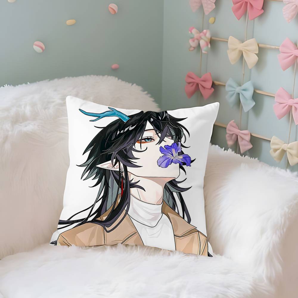 Dan Heng Imbibitor Lunae Case Plush Fabric Soft Pillowcase Double Sided Print Cushion Cover Household Gifts
