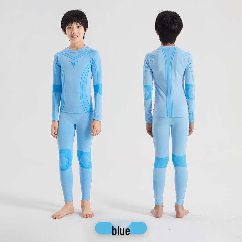 Kids' Quick-Dry Ski Base Layer: Warm, Moisture-Wicking Sports Suit for Boys & Girls