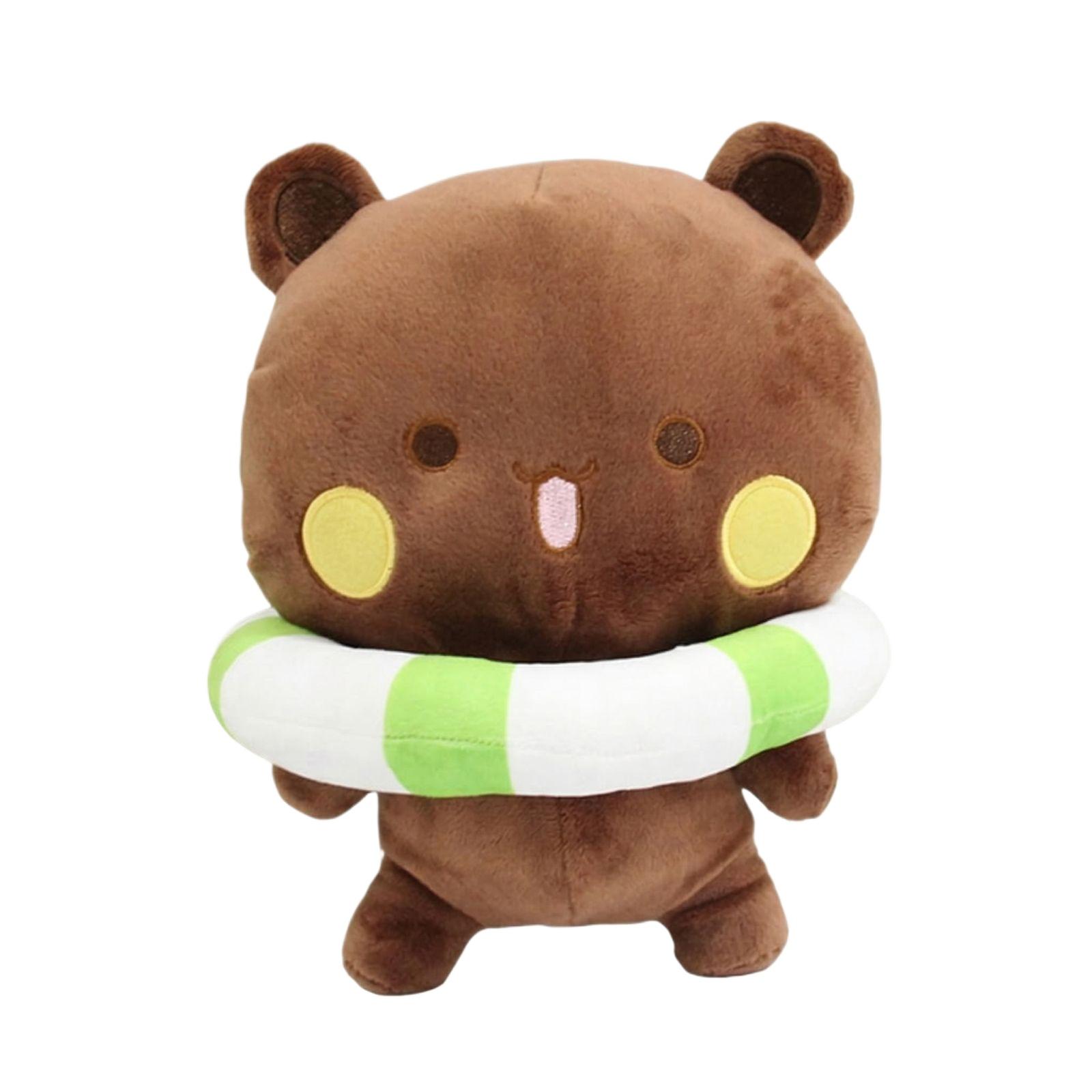 

Soft Plush Bear Toy with Floating Ring Accessory Cute Stuffed Animal Doll for Gift and Decoration Suitable for All Ages One Size