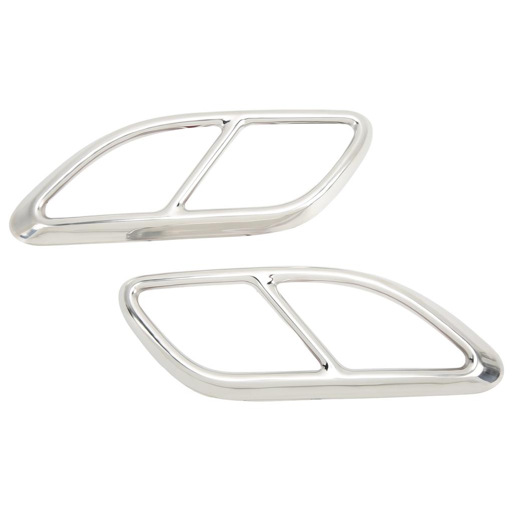 2 Stück Quad-Auspuffendkappen-Dekoration für den Endrohr-Ersatz für Jaguar FPACE XFL 2021