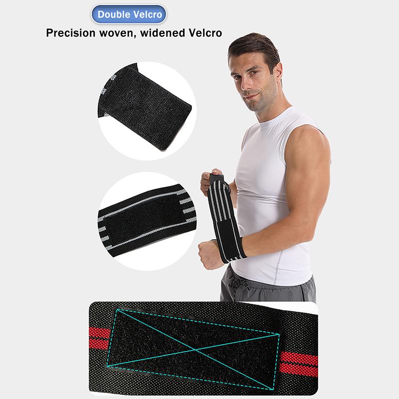 Fitness Wristband Strap Weight Lifting Push Up Power Winding Wristband Sweat Absorption Power Band Hard Pull Wrist Protection