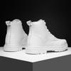 Men Leather Boots Men's Safety Shoes for  White Couples Shoes British Style  Platform Men Boots  Outdoor Hiking Boots