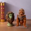 Kreative Löwen-Tierstatue Nordische Harz-Handwerkskunst, Künstlerische Schreibtisch-Dekorationsskulptur