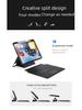 Wireless Bluetooth Keyboard and Magnetic Protective Cover for iPad Pro 11 and Air 6 (2024).