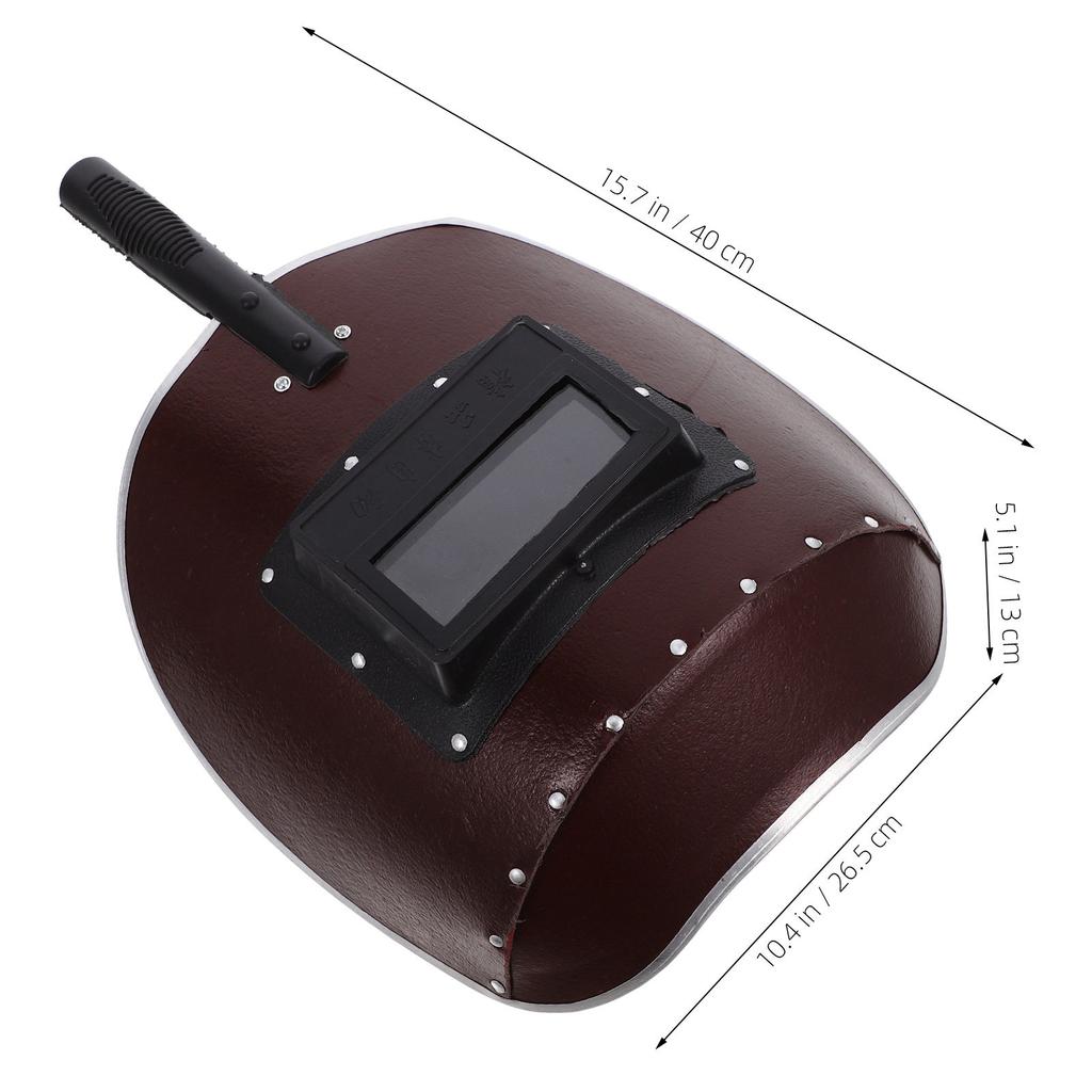 Handheld Welding Shield Vulcanized Fibre Paper Wood Construction Comfort Padding Semi-Automatic for Welding Cutting Grinding