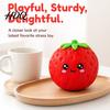 Adult Stress Toy Cartoon Strawberry Relief Toy Giant Squeeze Fake Safe Fruit Sensory Fidget for Home Office School Shaped Ball