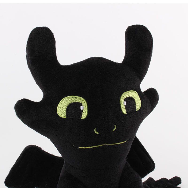 New How To Train Your Dragon 3 Plush Toy Light Fury Black Toothless Soft And Cuddly