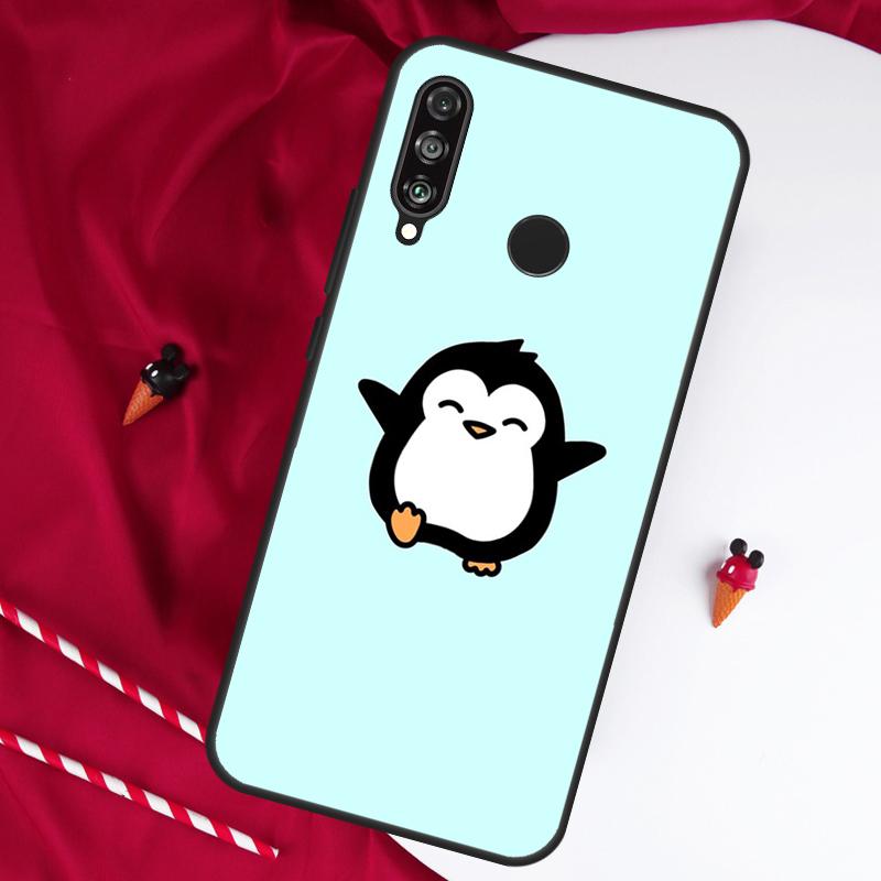 Cartoon Penguin For Huawei Nova 11 Pro 9 10 SE Y60 Y70 Y90 Y61 Y91 Y73 Y72 12i 11i 8i P20 P30 P40 Lite Case