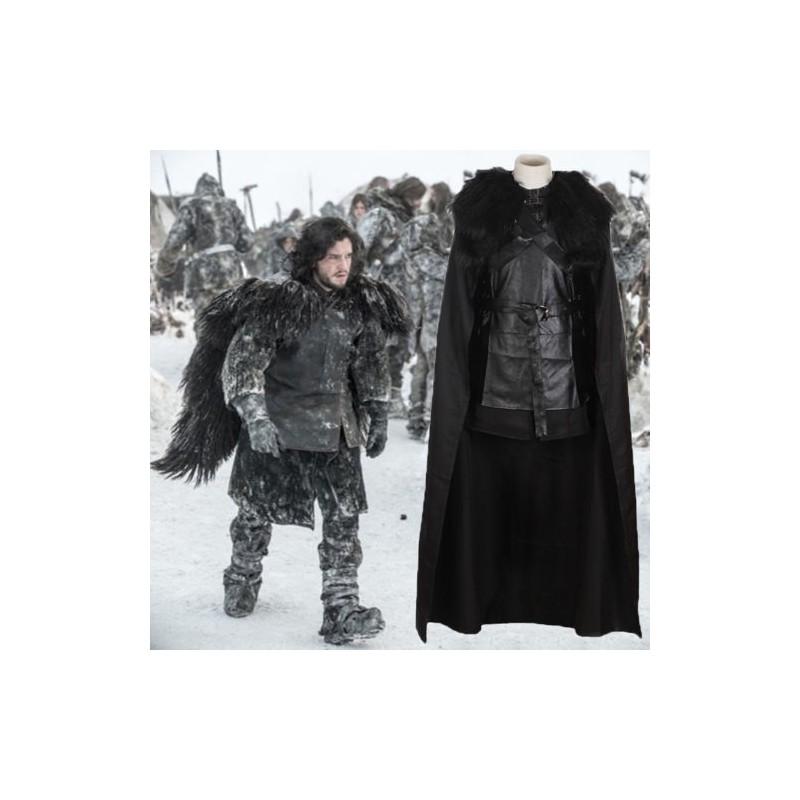 Exquisites Game of Thrones Jon Snow Cosplay-Kostüm mit perfekten Nähten und atmungsaktivem Material