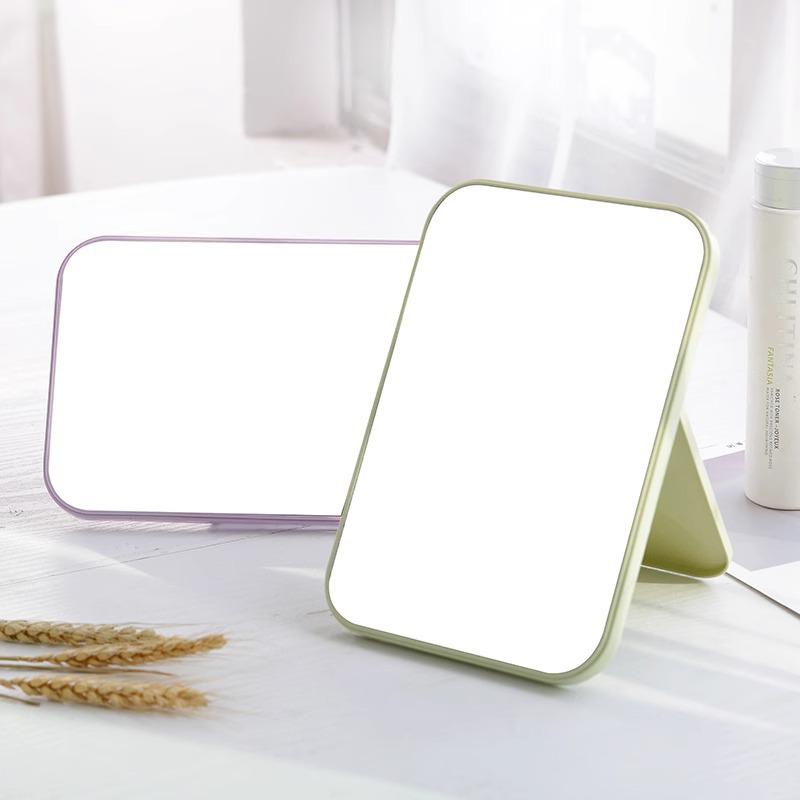 HD Single-Sided Folding Makeup Mirror - Portable Square Vanity Mirror