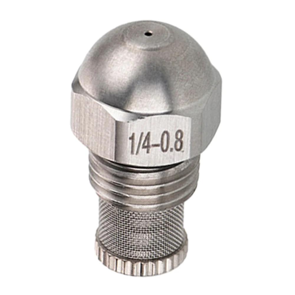 Atomizing Spray Mist Nozzle Dia 0.3-1.5mm Fine Atomizing Spray 1/4BSPT High And Low Pressure Mist Nozzle Orifice Stainless Steel