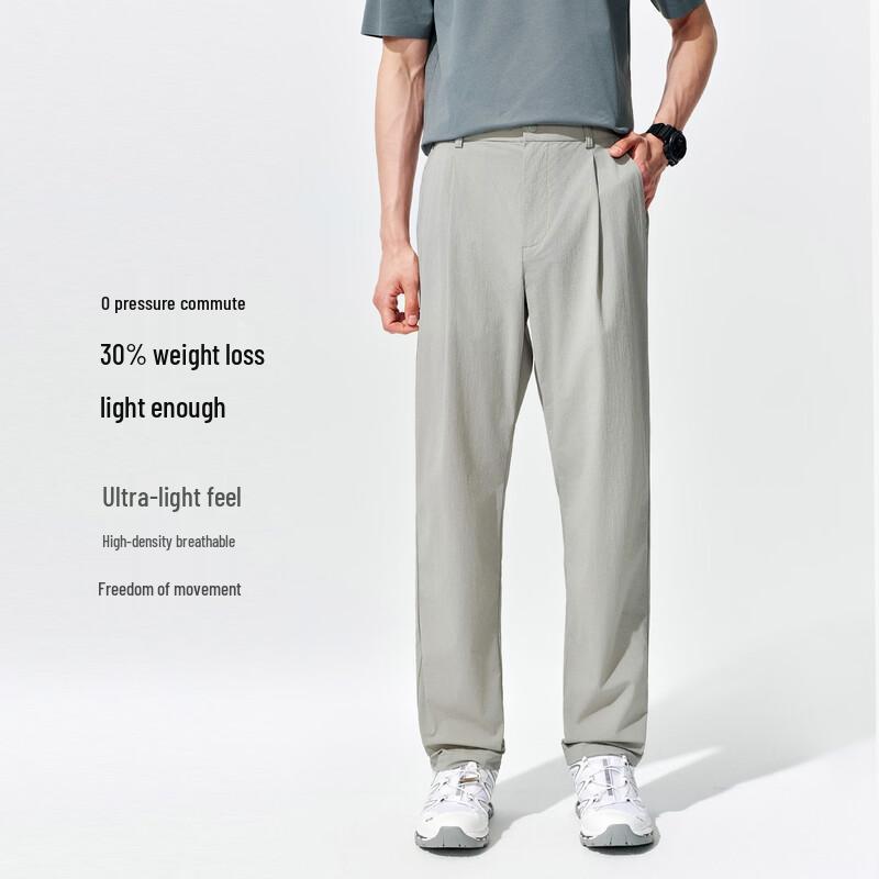 Men's Cool-Feel Breathable UV Protection Loose Straight-Leg Pants