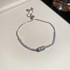 Zircon Heart Bow Pendant Bracelet: Stylish, Versatile Hand Jewelry with a Luxurious, High-End Feel.
