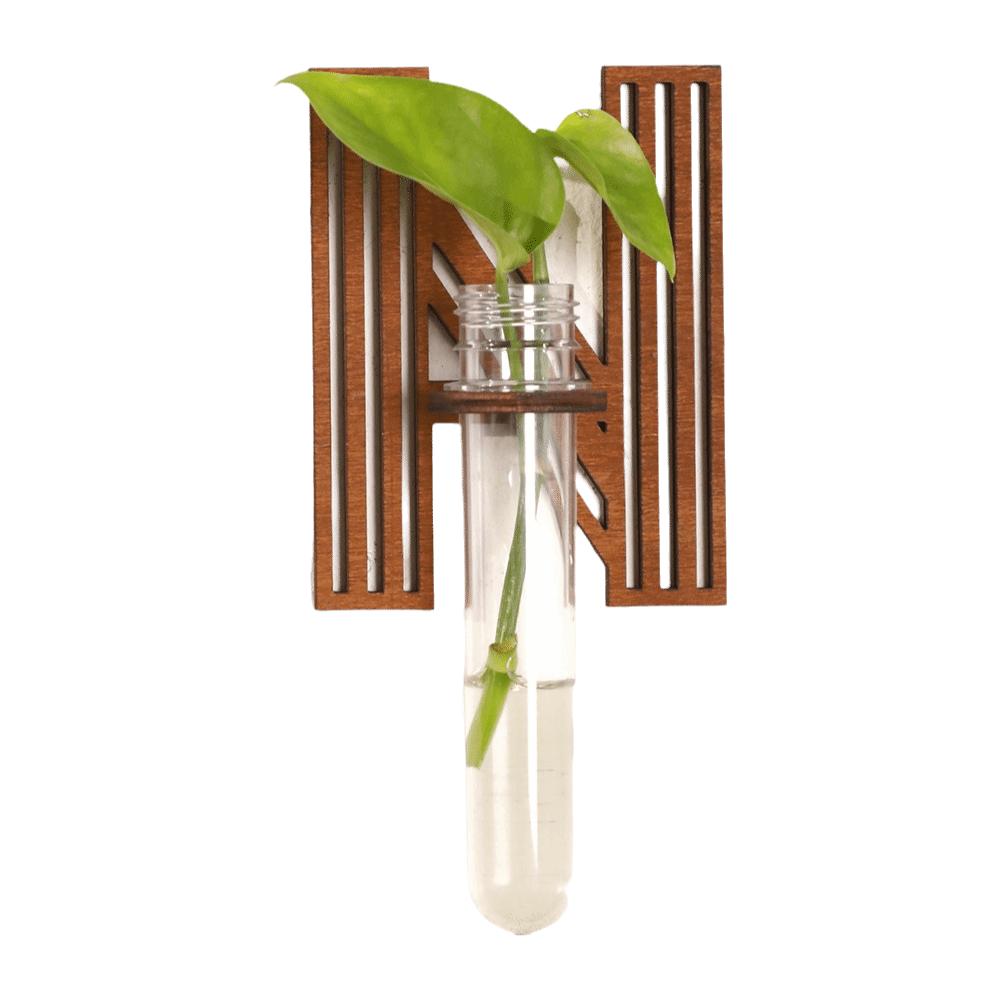 Home Ornaments Hydroponic Planter Shelf Wooden Wall Decoration Wall Mounted Planter Plant Lover