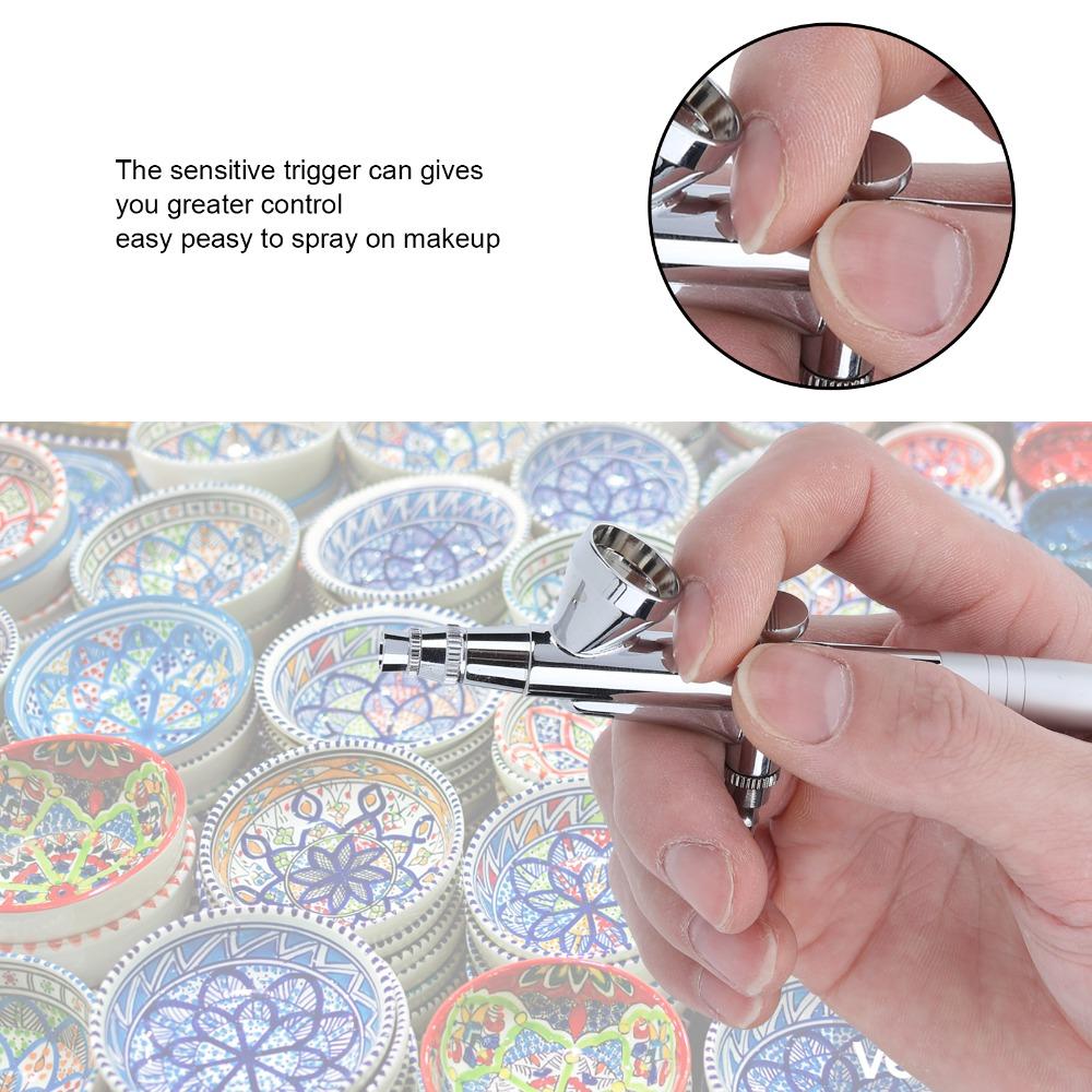 Precision Airbrush Sprayer Gravity Feed Airbrush Tool Art Spray Painting Kit Facial Art Painting