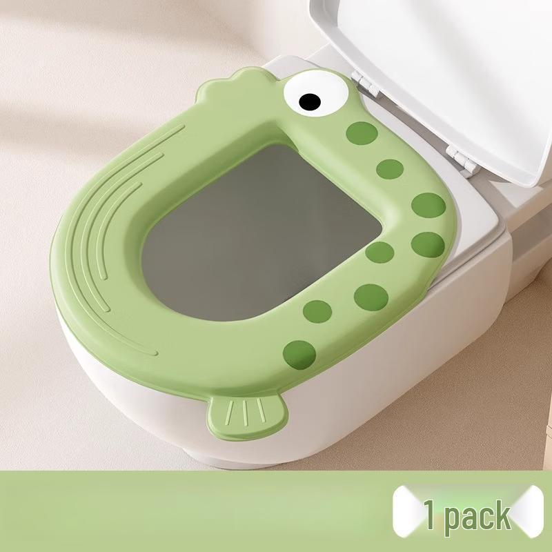 

Pu Lian Green Koi Adhesive Antibacterial Toilet Seat Cushion 4-Pack