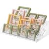 Tiered Transparent Acrylic Display Stand for Badges, Medicine, Figurines, Eyeshadow & Cosmetics
