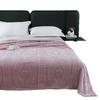 Double Sided Luxury Jacquard Fleece Blanket Extra Thick Warm Office Nap Blanket Solid Color Blanket for Home Travel