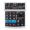 04F 4-канальный DJ Audio Sound Mixer, MP3USB Bluetooth, стереозапись48V16 DSP Echo Effect, прямая трансляция, караоке, выступление, церковное пение, муз.