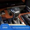 Lqbf8 Carbon Fiber Car Gear Lever Cover Gearbox Shift Stick Trim For F SPORT ES RX NX LS UX LM LX GX LC RZ IS CT GS RC HS SC LBX