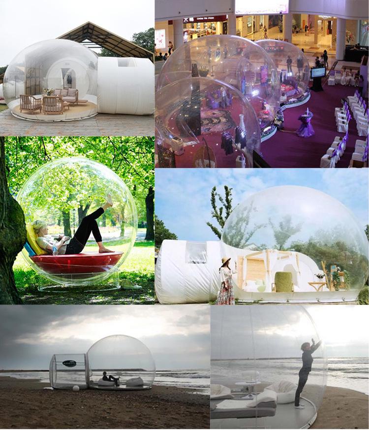 Inflatable Starry Sky Bubble Tent for Weddings, Parties, Malls, and Camping - No Assembly Needed