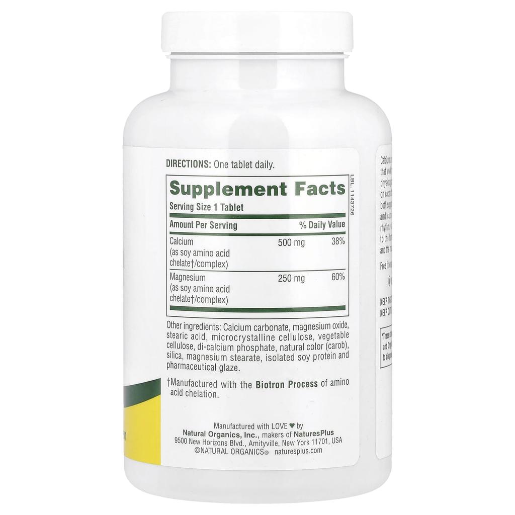 Calcium/Magnesium, 180 Tablets