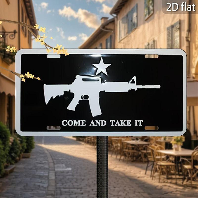 Souvenir Metal License Plate, Custom Auto Sign 15x30cm