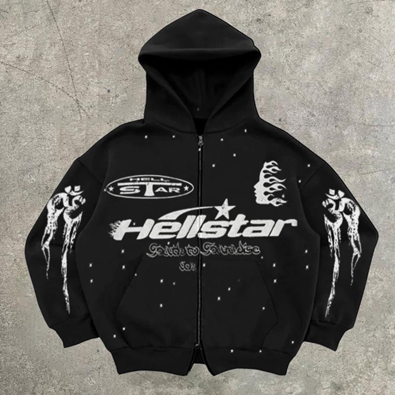 

Худи на молнии и спортивные штаны Heartsta Starry Sky - Куртка в стиле Харадзюку XL