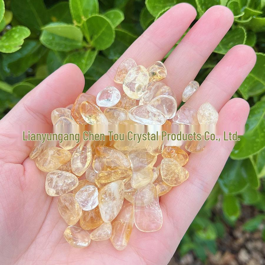 

Deep Yellow Orange Citrine Crystal Gravel for Mural, Bonsai, Fish Tank, and Wishing Bottle Decoration