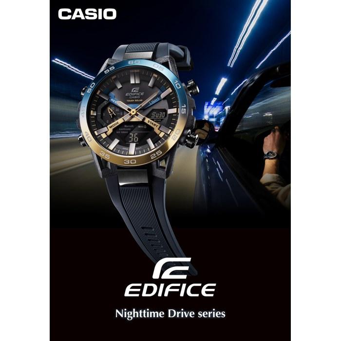 [Casio] Edifice ECB-2000YNP-1AJF Watch Nighttime Drive Series, Solar, Sapphire Glass, Bluetooth, Men's, Blue/Gradient Bezel