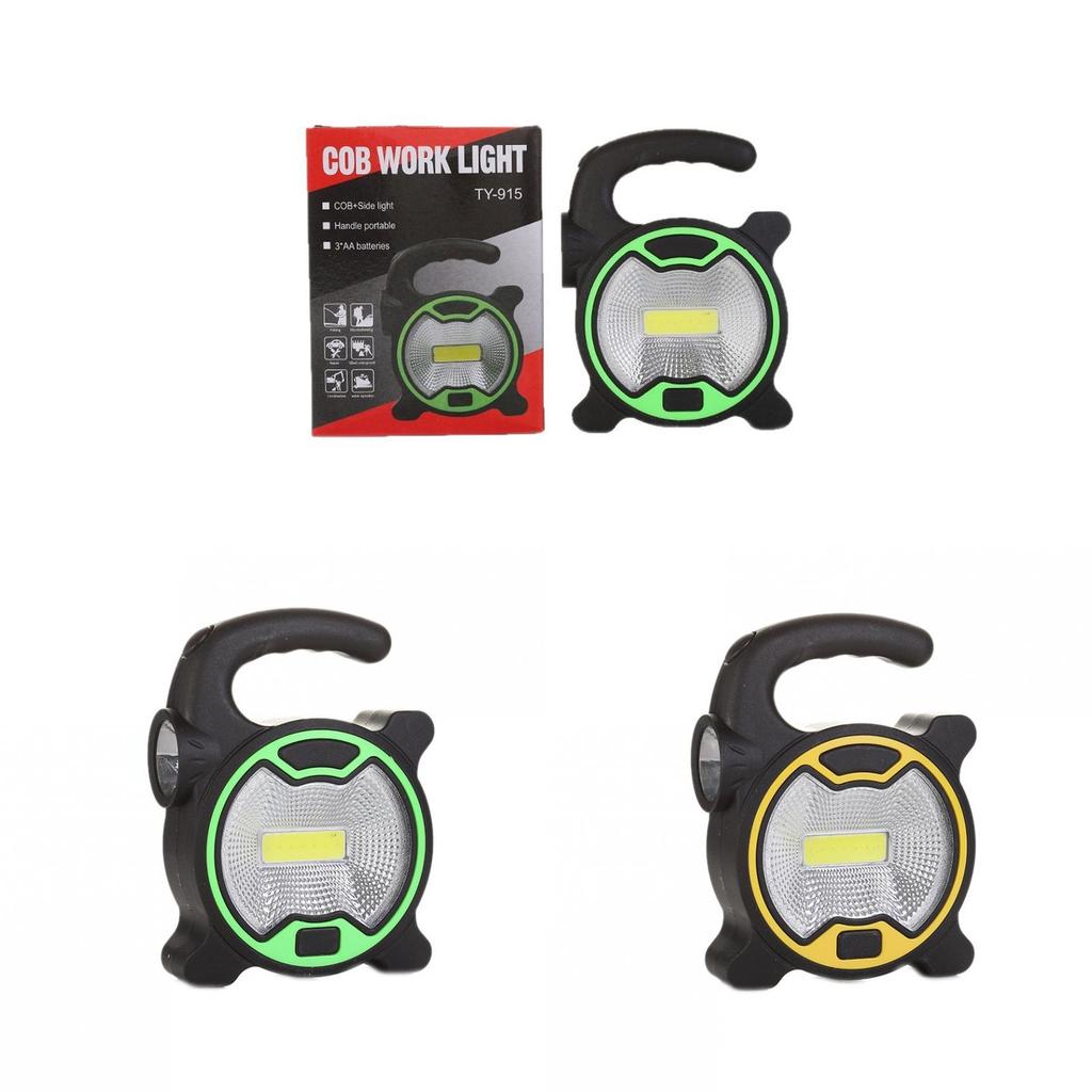 Camping Cob Handheld Floodlight With Led Work Light For Outdoors And Emergency Use