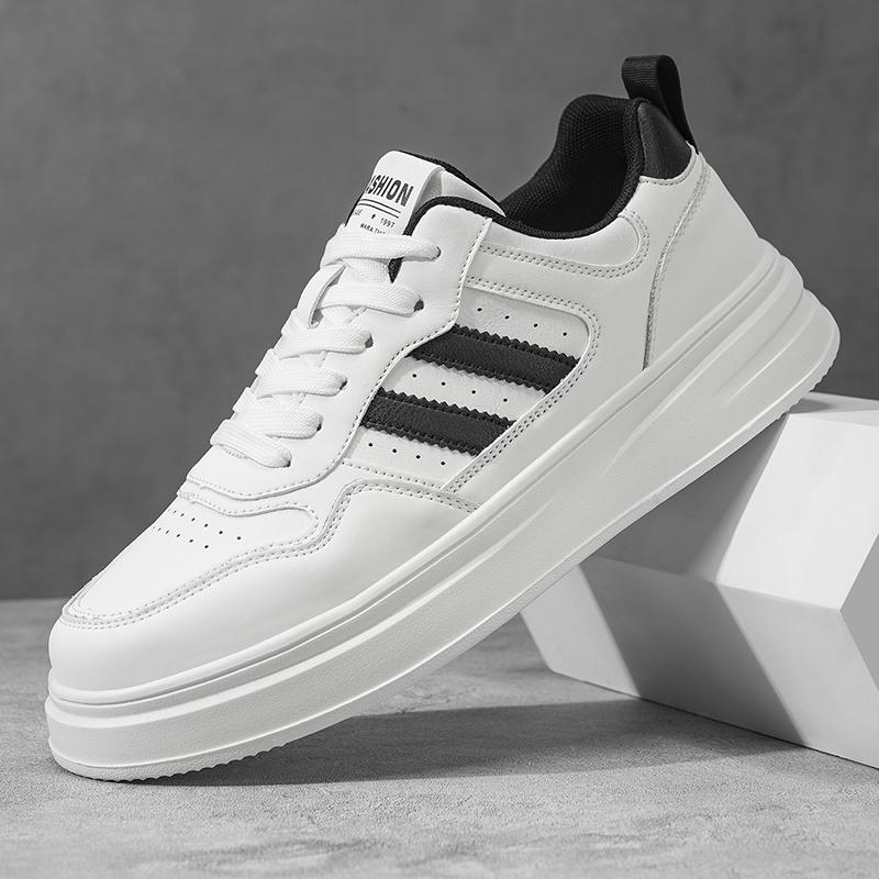 Nové Pánské Klasické Módní Nízké Tenisky na Skateboarding s Tlustou Podrážkou Pohodlné Měkké Podrážky Basketbalové Tenisky