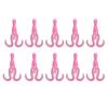 10Pcs 11CM/4.2G Luminous Soft Octopus Bait Colorful TPE Glow-in-the-dark Realistic Bionic Artificial Squid Lure Saltwater Freshwater Trolling