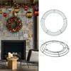 Wreath Frames for Crafts Round Flower Wreath Wire Rings Multi-Purpose Crafts Decorations for Ceilings Gardens Corridors Doors