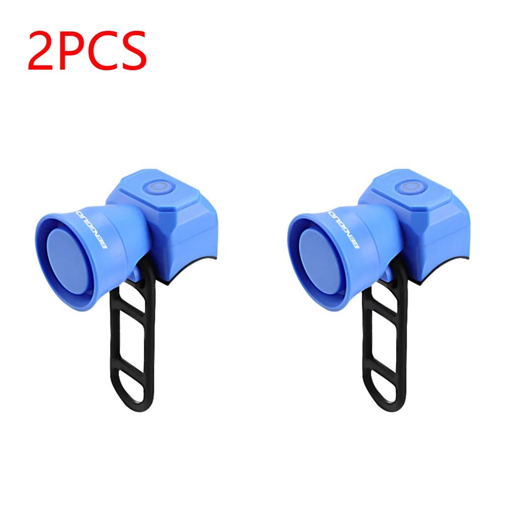 120db Electric Bike Horn 5 Sound Modes for Adults/Kids Electric Bike Bell Waterproof USB Rechargeable Battery for Mountain Bike