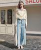 ZEROSTREET [3 Colors] Wish Wide Denim Pants