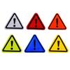 1PC Triangle Exclamation Mark Reflective Warning Sign Car Sticker Night Driving Safety Reflective Sticker for Car Anti-Collision