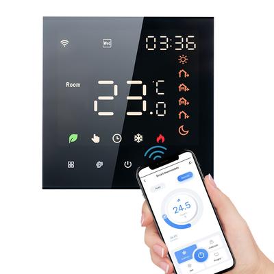 Smart Tuya WiFi Thermostat Voice Control 16A Digital Programmable LCD Display Touchscreen