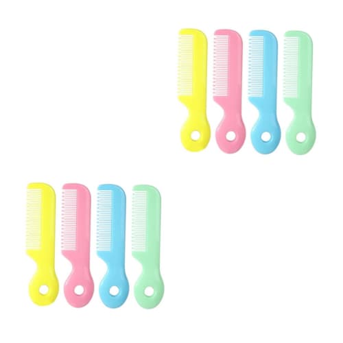 

JOINPAYA 2-Pack Baby Comb, Toddler Hair Comb, Newborn Hair Comb, Round-Tooth Comb, Detangling Comb, Toddler Hair Brush (4 Combs x 2)