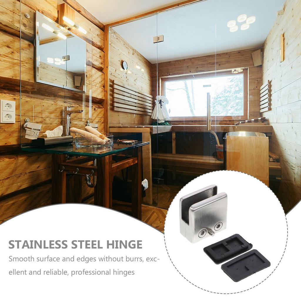 4 Stück Glasklemmen Robuste Befestigungsklammer Kratzfrei Langlebig Praktisches Design für verschiedene Orte Glasklemmen