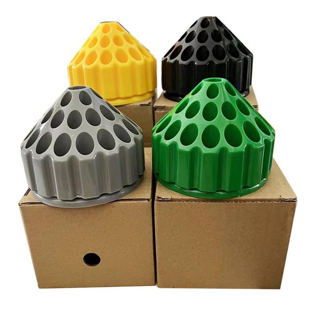 360 Degree Rotating Plastic Storage Box for Nail Drill Bits with Multi Holes Designs Dental Polishing Grinding Head Case