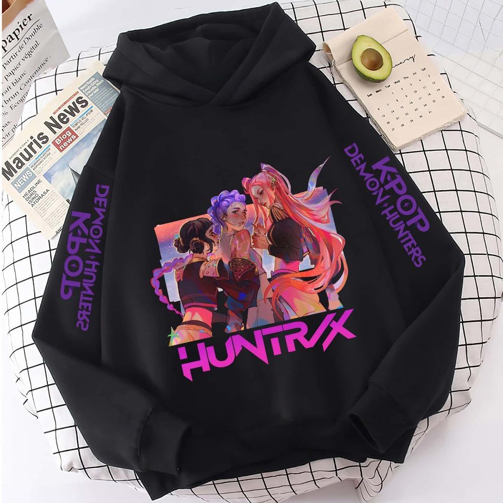 K-pop Devil Hunter Hoodie Girls' Long Sleeve Jacket Saja Children's Printed Hoodie Fashion Hoodie Children's Top
